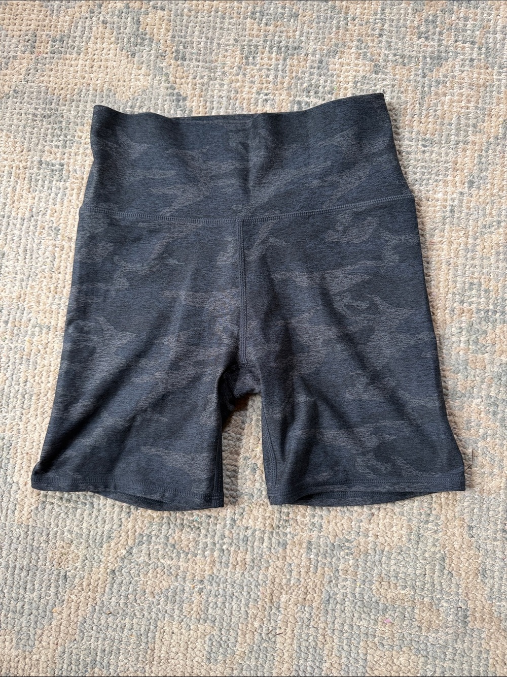 Vuori Charcoal Camo High-Waist Athletic Shorts